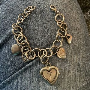 Silver colored watch bracelet